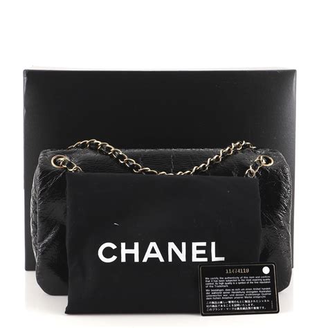 chanel rock and chain|CHANEL Vinyl Medium Rock and Chain Flap Black Black.